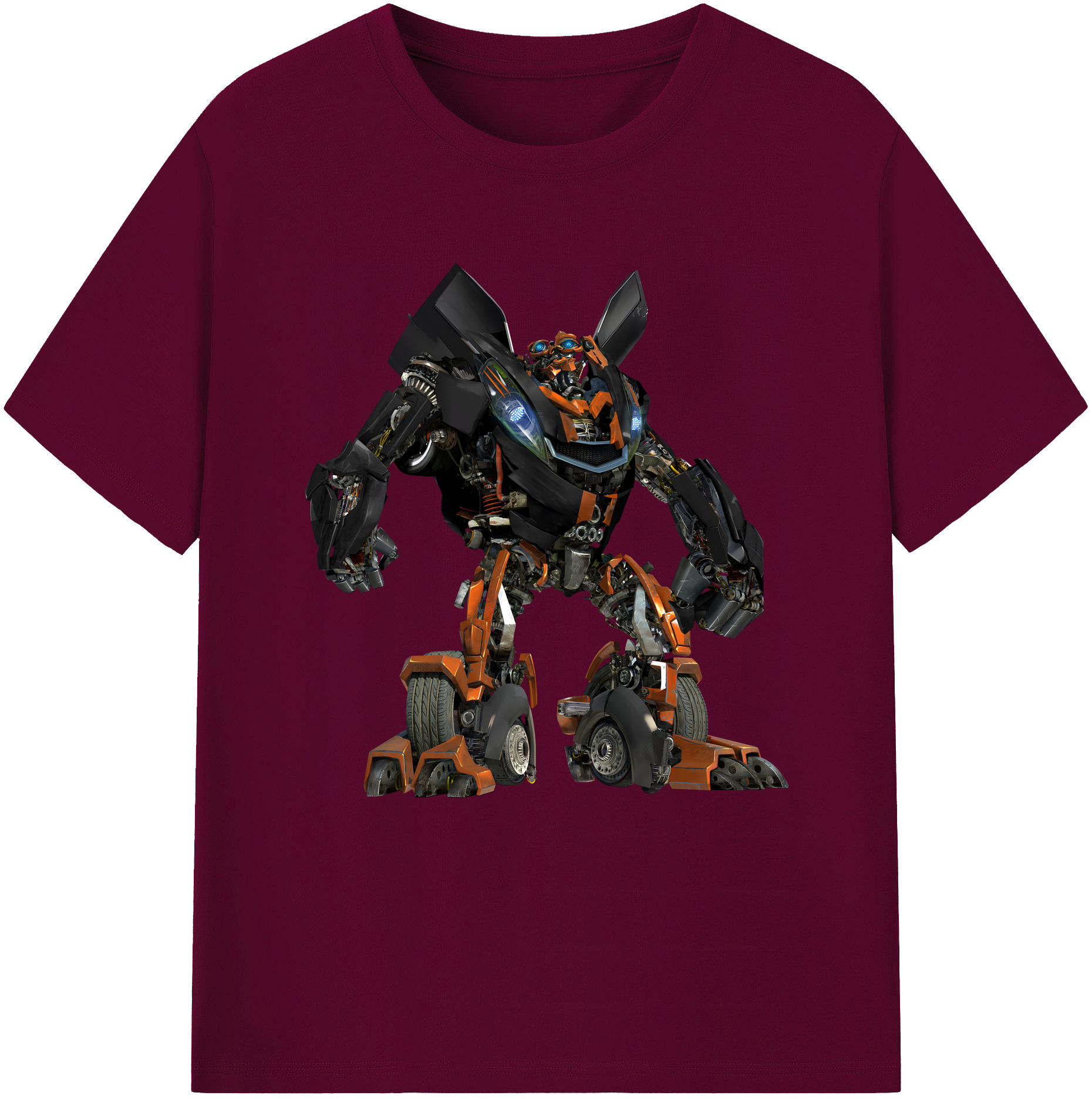 （画像用） Transformers トランスフォーマー レディースカジュアルプリントTシャツ（綿100％）